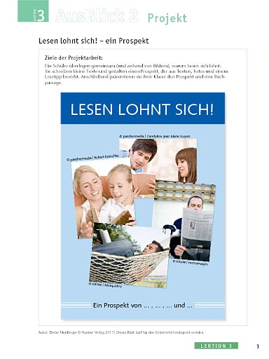 Lesen lohnt sich! – ein Prospekt
