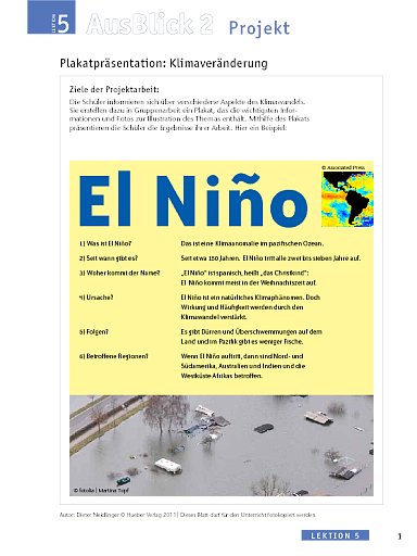 Plakatpräsentation: Klimaveränderung