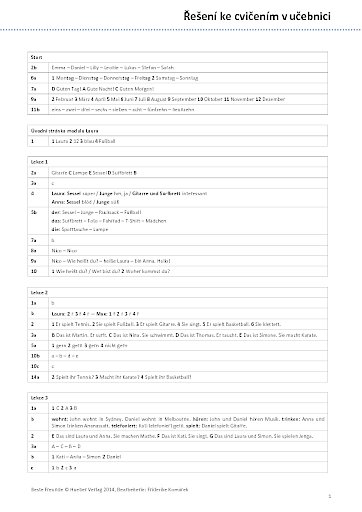 L&ouml;sungsschl&uuml;ssel Kursbuch