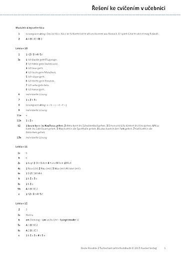 L&ouml;sungsschl&uuml;ssel Kursbuch