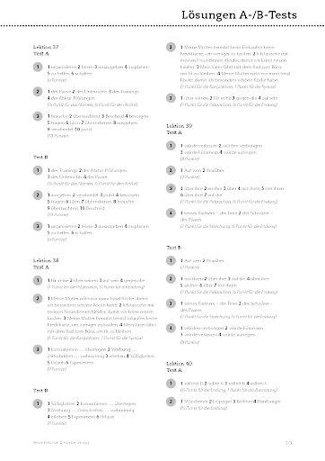 L&ouml;sungen zu den Tests