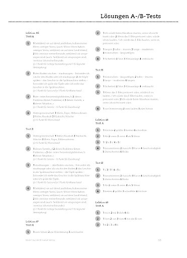 L&ouml;sungen zu den Tests
