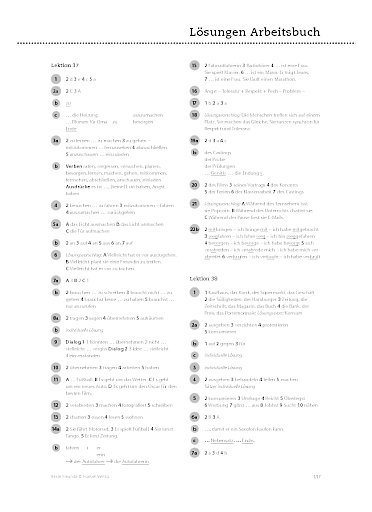 L&ouml;sungsschl&uuml;ssel Arbeitsbuch