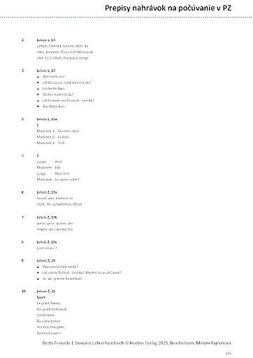 Transkriptionen Arbeitsbuch