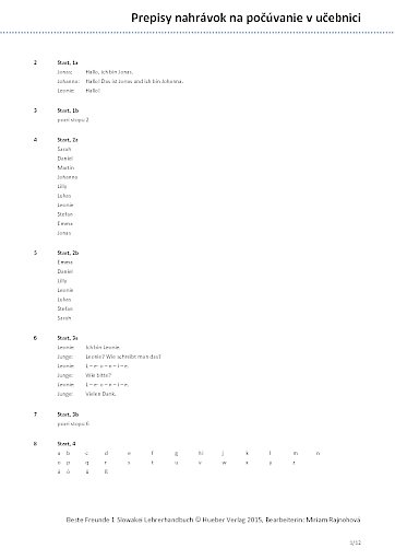 Transkriptionen Kursbuch