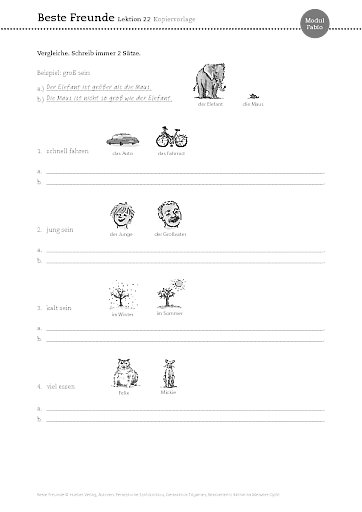 Kopiervorlage Lektion 22