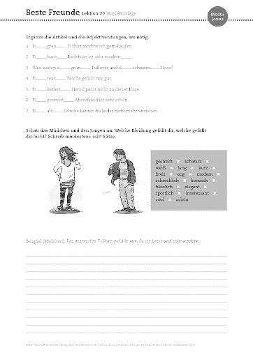 Kopiervorlage Lektion 29