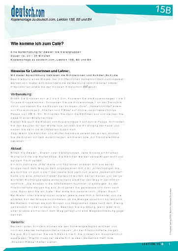 Wie komme ich zum Café?