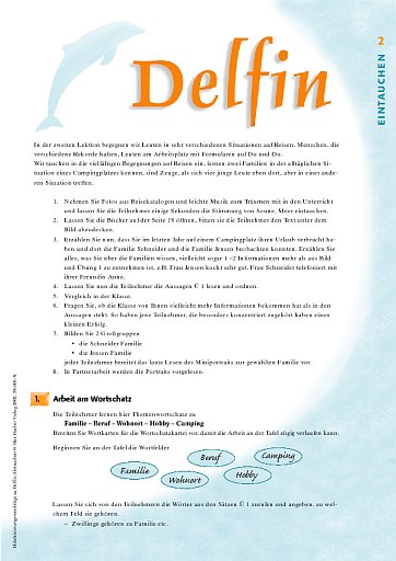 Lektion 2: Auf dem Campingplatz