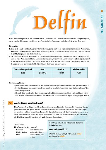 Lektion 8: Essen und Trinken