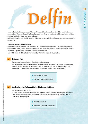 Lektion 10: Mode und Geschmack