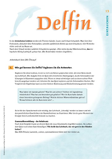 Lektion 13: Länder und Leute