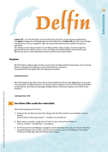 Lektion 20: Sprachen und Begegnungen