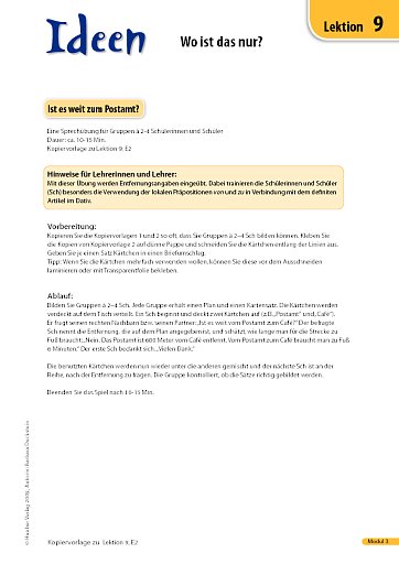 Ist es weit zum Postamt?