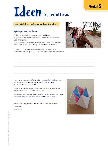 Spiele gestern und heute