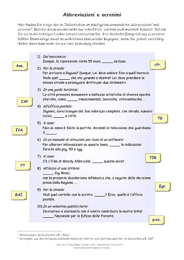 Abbreviazioni e acronimi