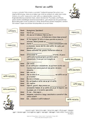 Vorrei un caffè