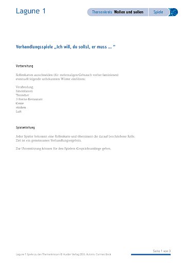 „Ich will, du sollst, er muss ...“