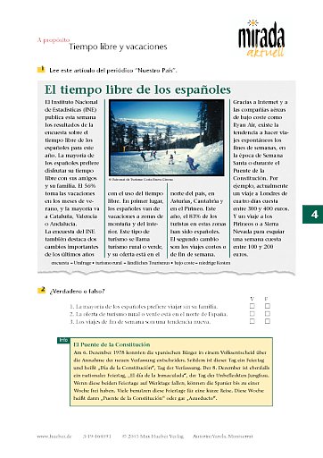 Lección 4: Tiempo libre y vacaciones