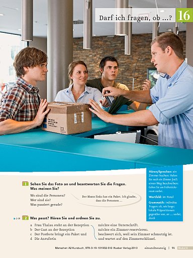 Lektion 16: Darf ich fragen, ob ...?
