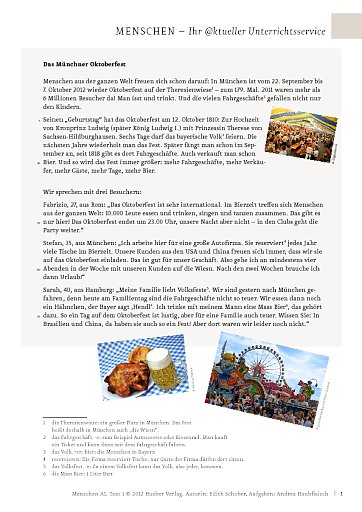 Das Münchner Oktoberfest 