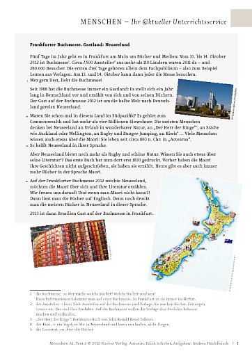 Frankfurter Buchmesse. Gastland: Neuseeland