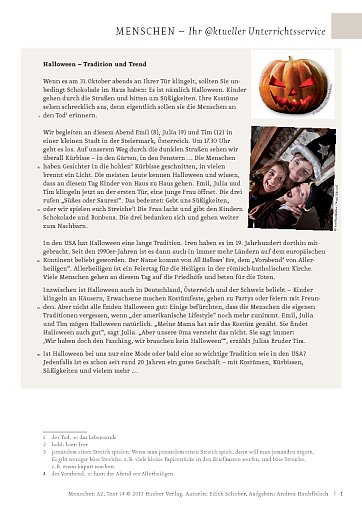 Halloween - Tradition und Trend