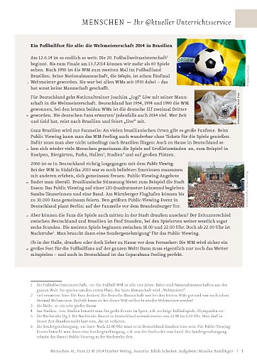 Ein Fußballfest für alle: die Weltmeisterschaft 2014 in Brasilien