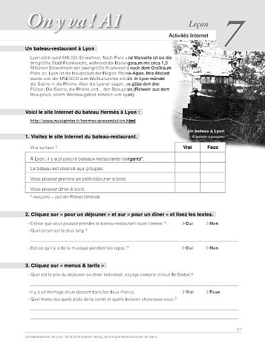 Un bateau-restaurant à Lyon