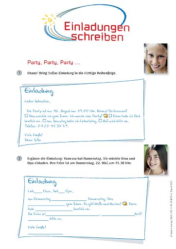 Einladungen schreiben