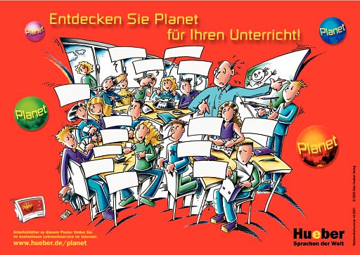 Unterrichtsposter mit leeren Sprechblasen