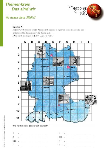 Wo liegen diese Städte?