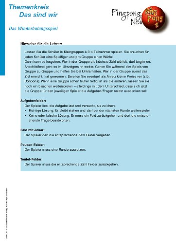 Das Wiederholungsspiel