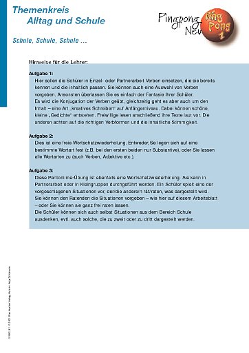 Schule, Schule, Schule ...