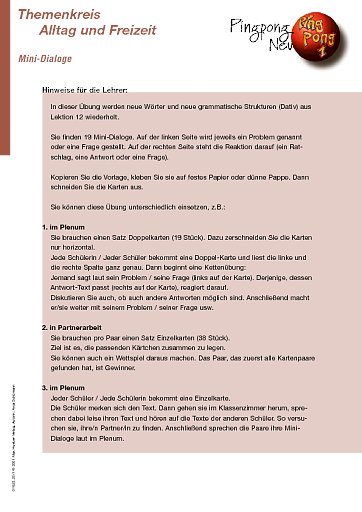 Mini-Dialoge