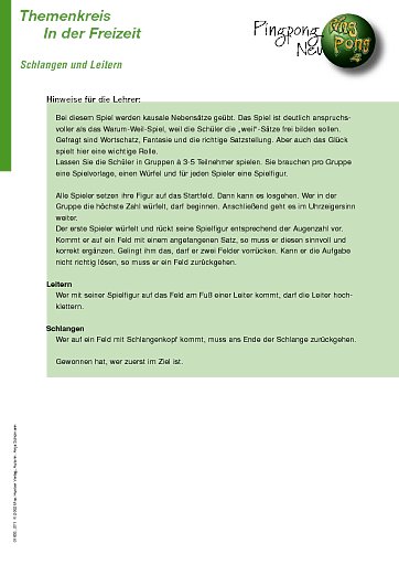 Schlangen und Leitern