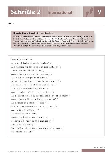 Diktat / Freies Diktat