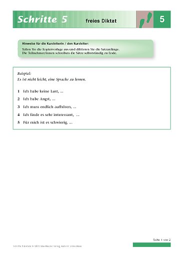 freies Diktat
