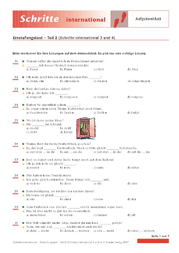 Aufgaben- und Antwortblätter