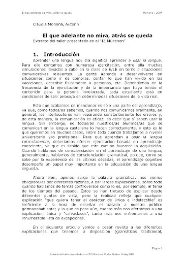 El que adelante no mira, atrás se queda