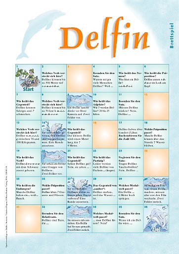 Delfin-Brettspiel