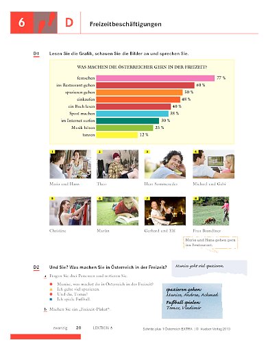 Lektion 6 Schritt D: Freizeitbeschäftigungen