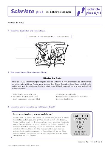 Lektion 11: Kinder im Auto