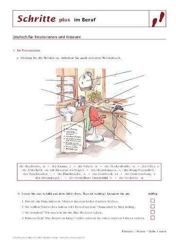 Deutsch für Friseurinnen und Friseure*