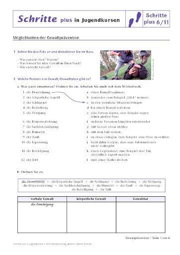 Möglichkeiten der Gewaltprävention