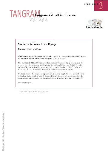 Sacher - Adlon - Beau Rivage
