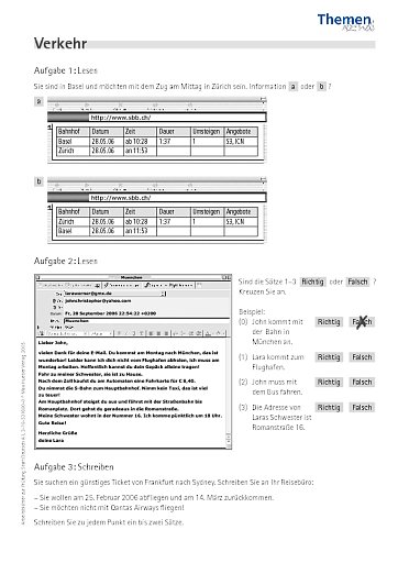 Verkehr (nach Aufgabe 12)