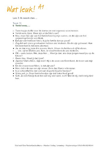 Les 3: Ik neem dan ...