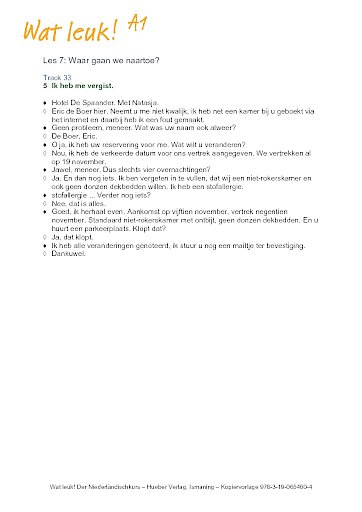 Les 7: Waar gaan we naartoe?