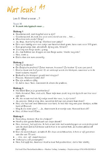 Les 8: Weet u waar ...?